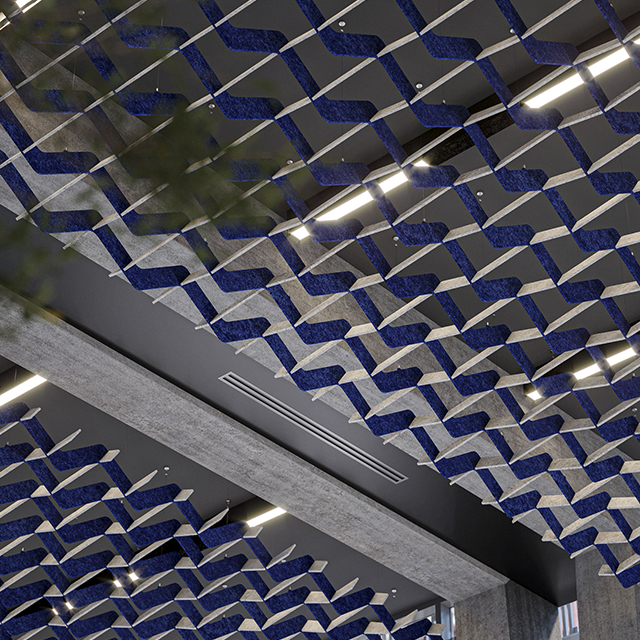 Teto Acústico Ondulado