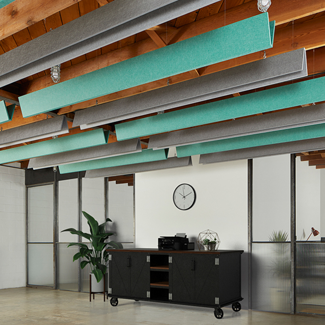 Defletor em V do Painel Acústico