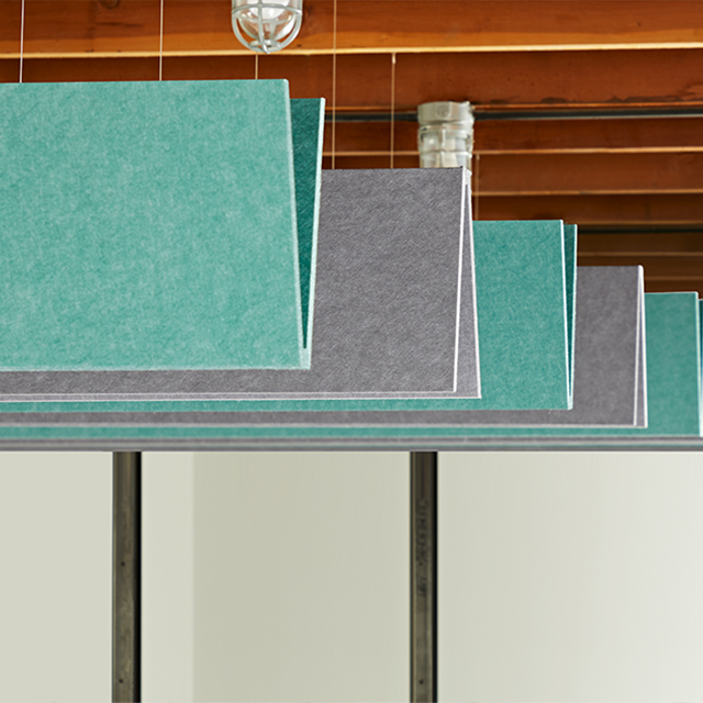 Defletor em V do Painel Acústico