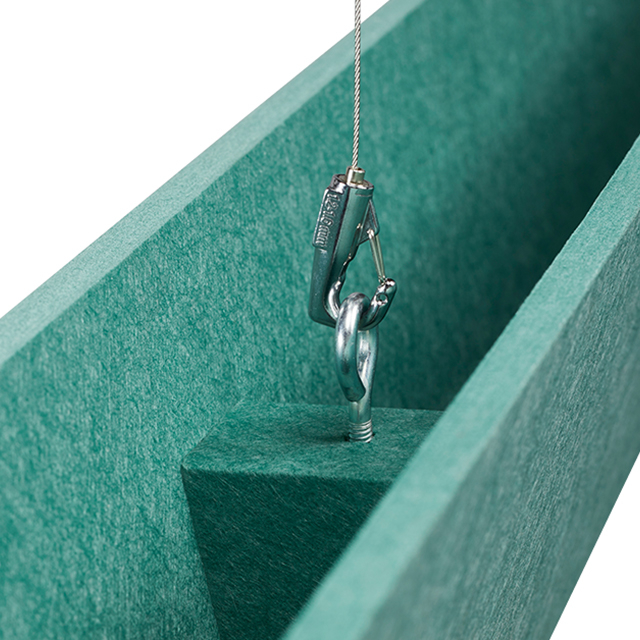 Defletor em V do Painel Acústico