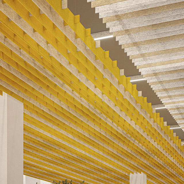 Painel acústico vertical