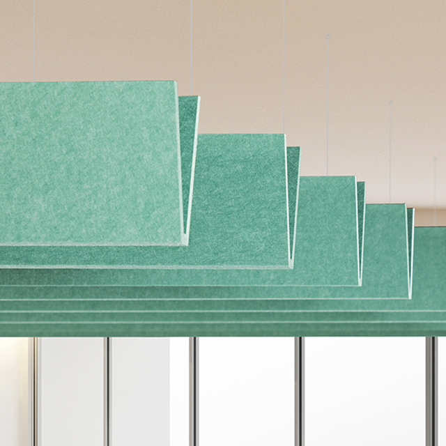 Defletor em V do Painel Acústico