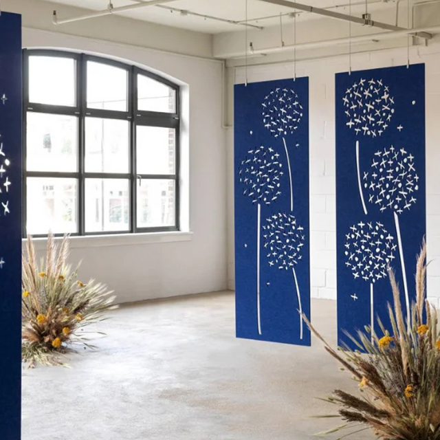 Painéis acústicos de quebra-cabeça