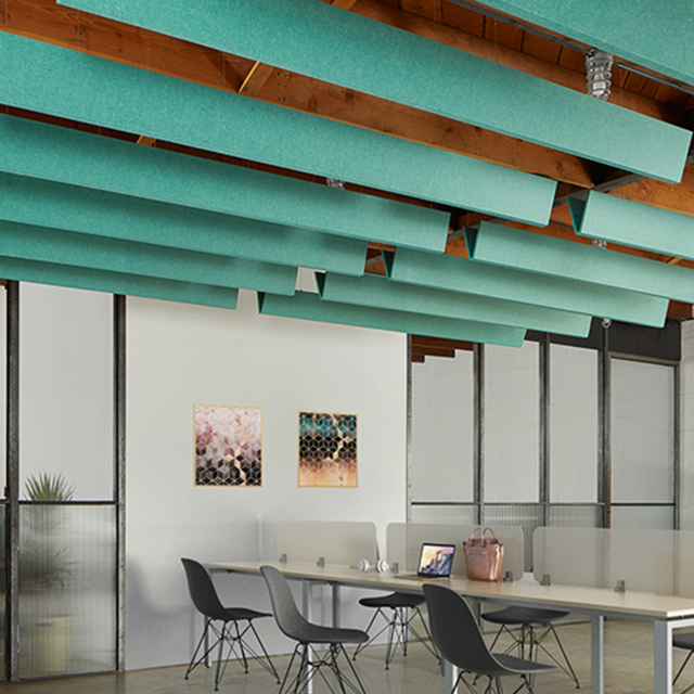 Defletor em V do Painel Acústico